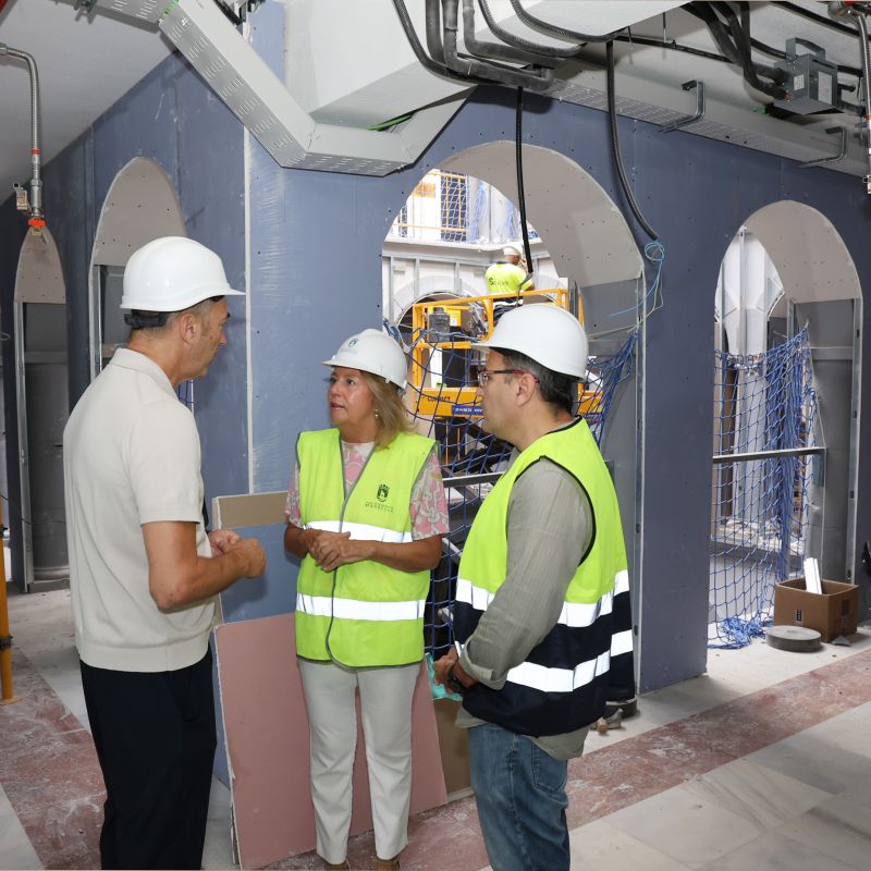 Las obras de remodelación de la Casa Consistorial, que reforzarán su accesibilidad, seguridad y eficiencia energética, afrontan su fase final