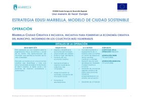 Marbella Ciudad Creativa e Inclusiva, iniciativa para fomentar la economía creativa del municipio, incidiendo en los colectivos más vulnerables