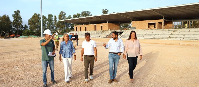 Las obras del futuro complejo deportivo de Nueva Andalucía avanzan a buen ritmo y se sitúan en más de un 50 por ciento de su ejecución